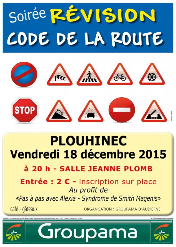 Plouhinec soiree code de la route 2015